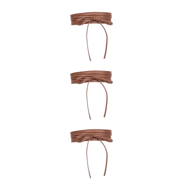 1/2/3/5 Dam Charm Midjeband Bred underbyst Cosplay Strechy rosett Khaki Type C 3Set