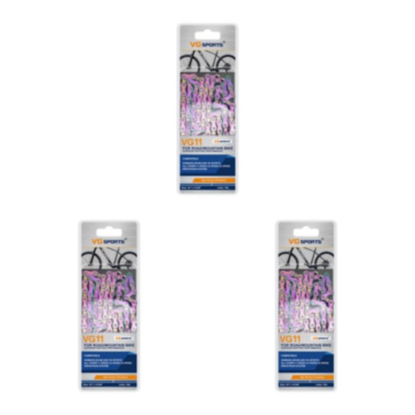 1/2/3/5 Lätt att installera Bred kompatibilitet cykelkedja för Colorful 11 Speed 3Set