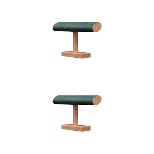 1/2/3 trätillverkat displayställ för armband med stor kapacitet Green 2Set