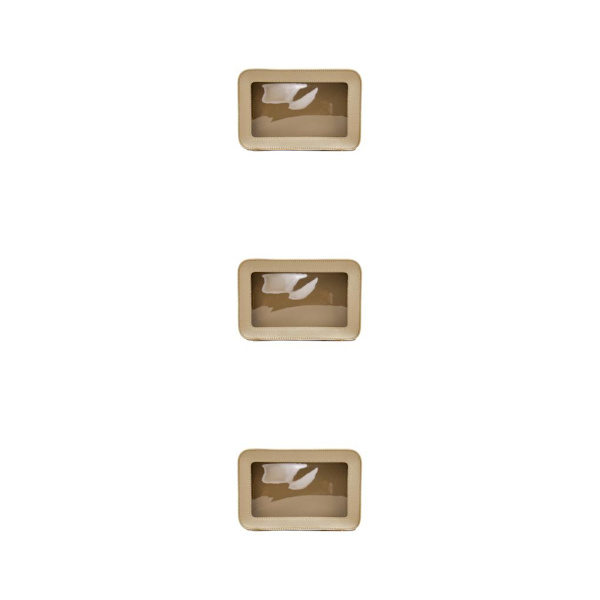 1/2/3 vattentät organizer för resor Kompakt Slitstark light gold 3PCS