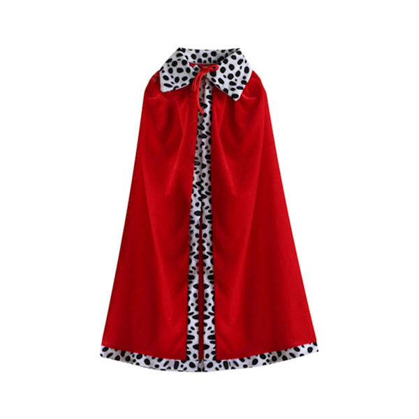 1/2 King Cape King Robe Cloak Kostymtillbehör för maskerad 130cm for Adults 1Set