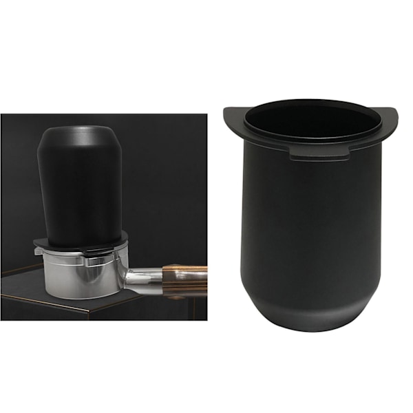 Kaffedoseringskopp Pulvermatardel för 54mm För Espresso Black 7x8cm