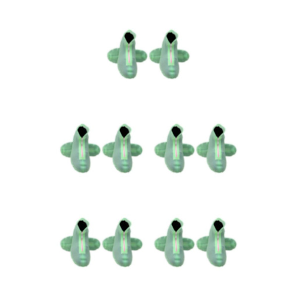 1/2/3/5 Rainy Days Companion vattentät cover för unisex Green 5Set