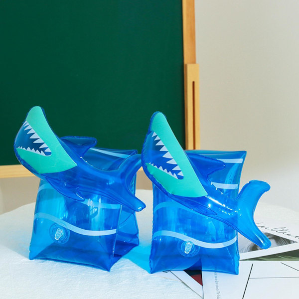 1/2/3/5 2x uppblåsbara armband för barn simärmar flyter Shark 15x15x1cm 1Set