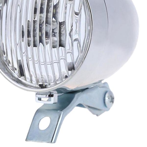 1/2/3 Bike Light Set, Super Bright 3 LED För Cykelfront Silver 9.5 x 7cm 1Set