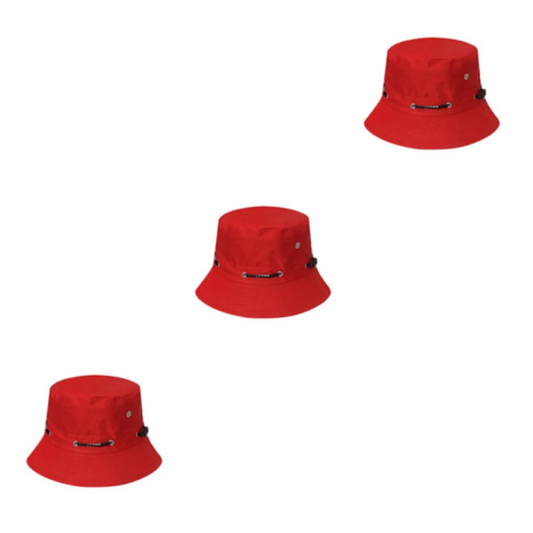 1/2/3/5 Bekväm och andningsbar fiskarehatt för sol red 58cm 3PCS