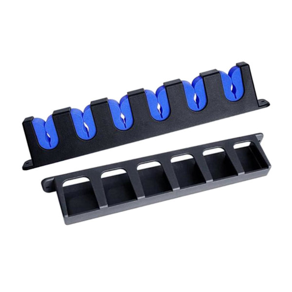 1/2 6 platser Fiskspö Hållare Ställ vertikalt fäste för garage Blue 345mm 1Set