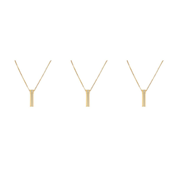 1/2/3 Urn Halsband Keepsake Bar Cylinder för fester Gold 1.50x0.35 Inch 3Set