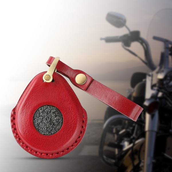 1/2/3/5 cover PU-läder Söt passform för motorcykelpojkvän Red 1Set