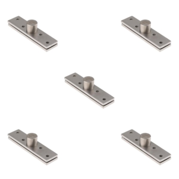 1/2/3/5 rostfritt stål dolt 360 graders roterande gångjärn Silver 100x25x4mm 5Set