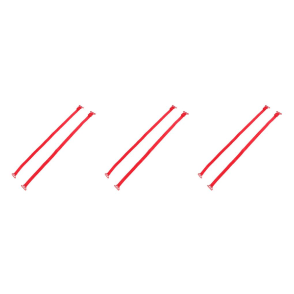 2/3/5 Dam Non-För slip BH-remmar Justerbar ersättning Red 3Set