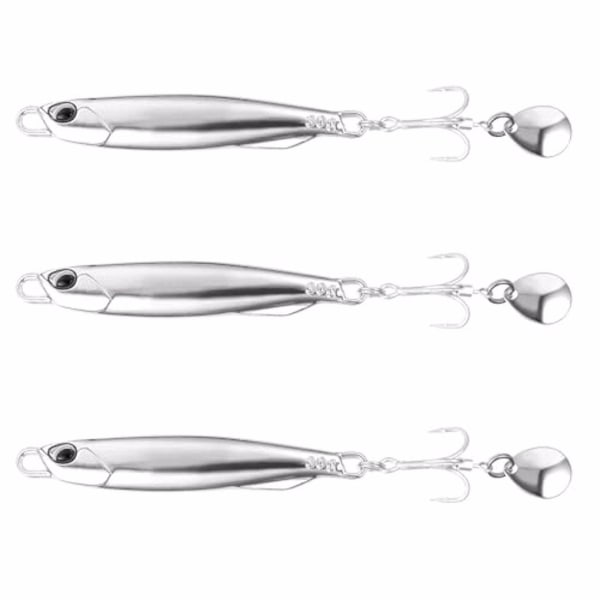 1/3 3x Silver Durable Vib lockar för långvarigt fiske 1Set