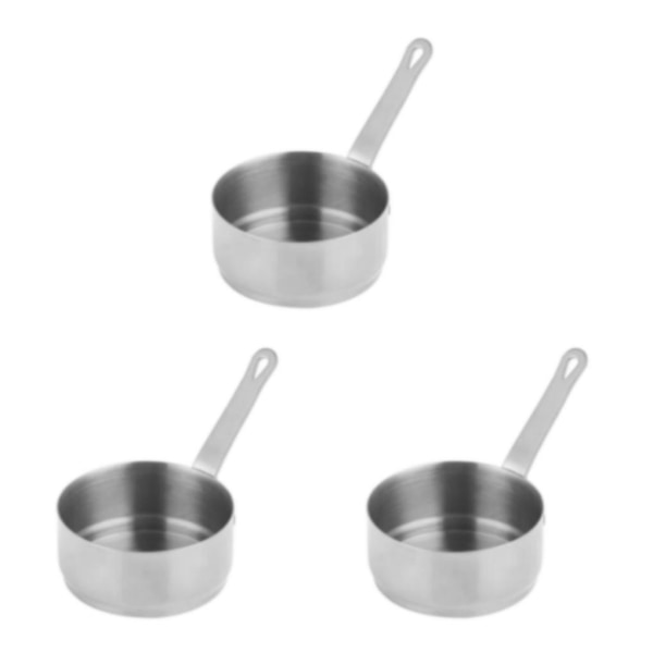 1/3/5 Såsdoppskål Kryddor Tapas Sallad Sås Hemkopp Silver 80ml 3Set
