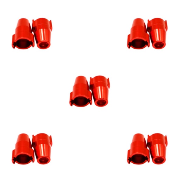1/2/3/5 2 stycken bakre navhållare för 1/12 ECX Barrage Aluminium red 5Set