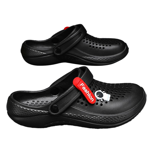 1/2/3/5 Sandaler Casual Water Shoes EVA Hole Non-slide Home Beach Black 45 1 Pc