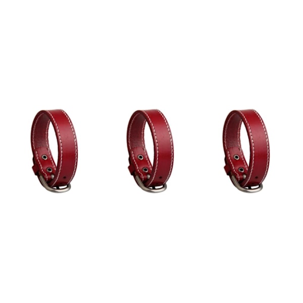 1/2/3/5 Vintage läderarmband Armband Legering Rem Spänne Spänne Red 26cm 3Set