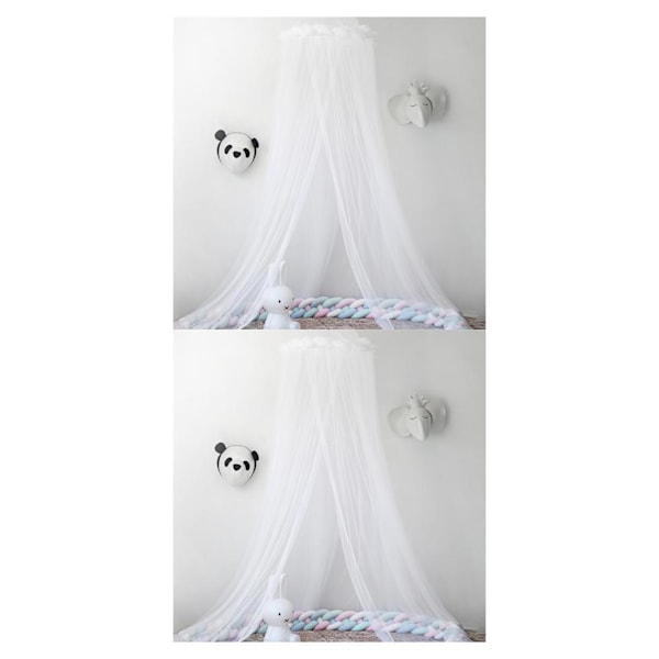 1/2/3 Andas och lätt att installera Nät för effektivt white 2PCS
