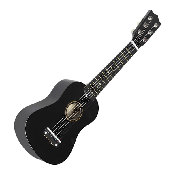 Mini 21 tum 6 strängar akustisk gitarr Musikinstrument present Black 21 inch