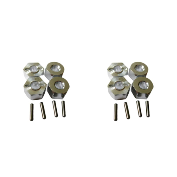 1/2/3/5 4MM hjulfäste för 1/14 LC larvband Hög precision 4MM silver 2Set