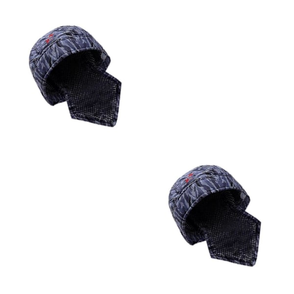 1/2/3 Svetsskyddsmössa Cap Halsduk Flamskyddad bomull 2Set