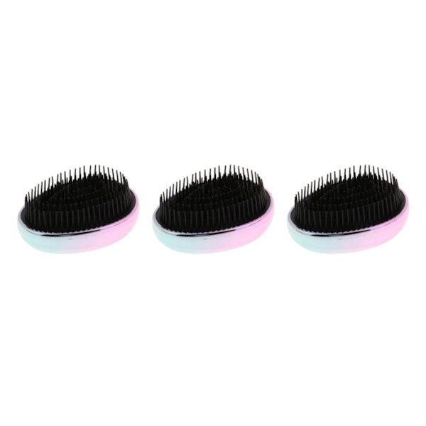 1/2/3/5 Portable Pocket Detangle Hair Brush Kam för kvinnor Multicolour 9 x 4.5cm 3Set