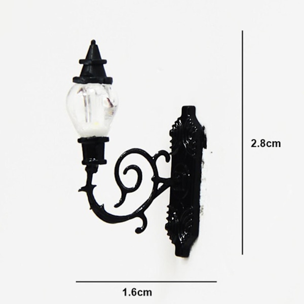 1/2/3/5 5x antik miniatyr vägglampa för gör-det-själv-tillbehör Style A 1Set