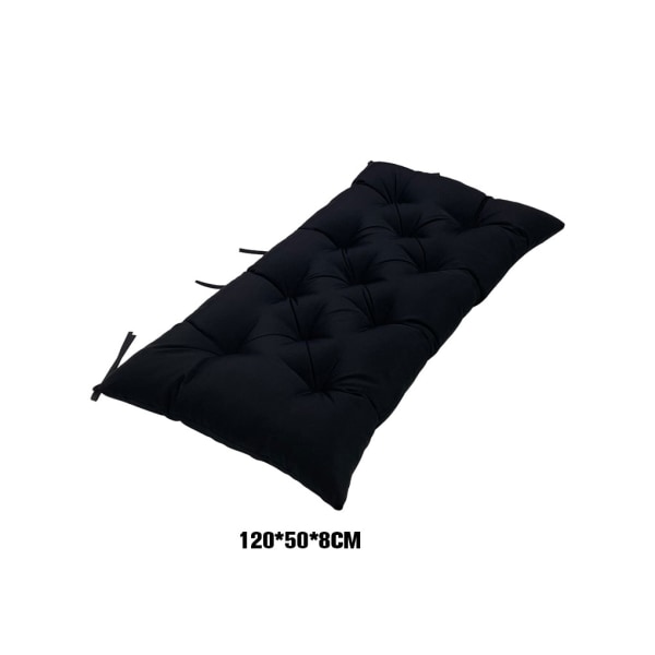 Polyester vattentät bänkmatta kudde för komfort och black 120*50*8CM