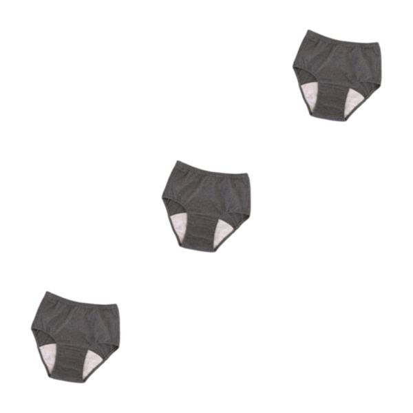 1/2/3/5 Herrblöja Tvättbar Bekväm Vattentät Återanvändbar Dark Grey 3L 50CC 3Set