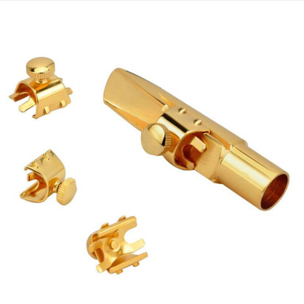 1/2/3/5 Nybörjarvänlig altsaxofonmunstycke med Gold Size 7 5PCS