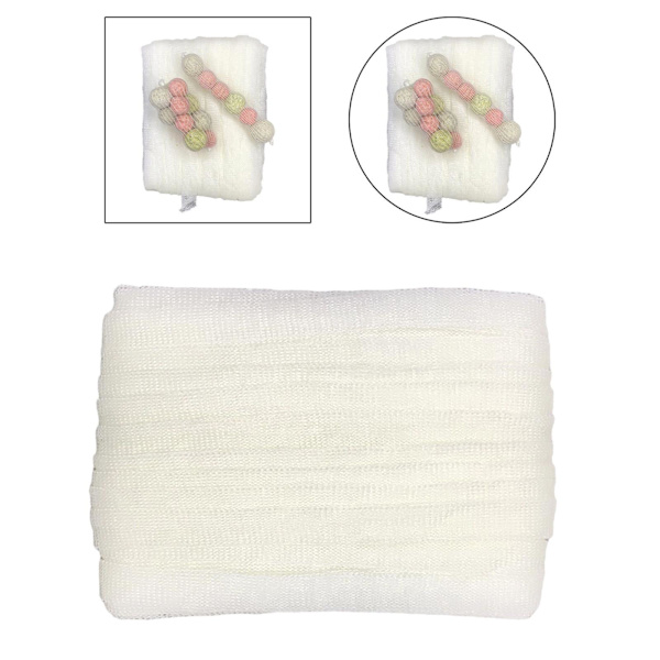 1/3/5 Löslig Pva Mesh Bait Storage Bag Tackleutrustning White 44mm 1Set