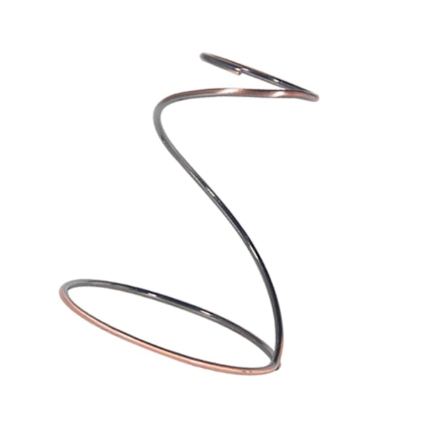 Metall Te Kaffe droppkopp Fäste Rack Spiral filterram Bronze 19x15.5x8.5cm