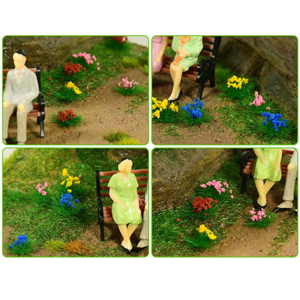 1/2/3/5 Miniature Cluster För Grass Grass Tufts Scenery Model Jungle Green 30 Pcs 1Set