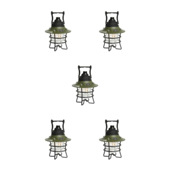 1/3/5 metall LED hängande justerbar tältljus ficklampa USB type1 5PCS