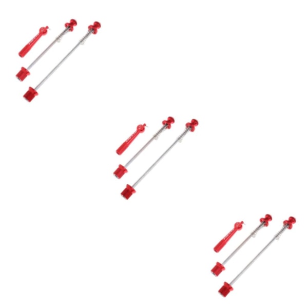 1/3/5 Fram Bak Quick Release Axle För Cykelspett för väg Red 3Set