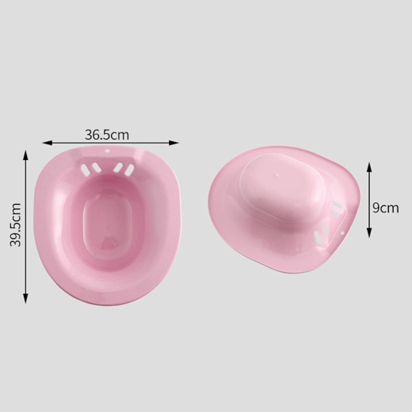 1/5 höftbadkar för toalettsits Bidé Handfat Personal för tvätt Pink 5PCS
