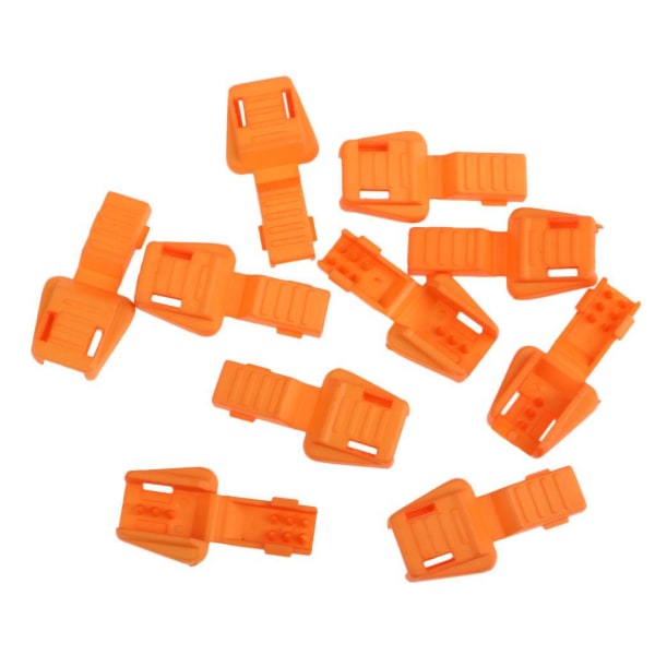 1/2/3/5 10 Styck Plast För Dragkedja Avdragare Ändlås Dragkedja Drag Orange 3.5x1.7cm 1Set