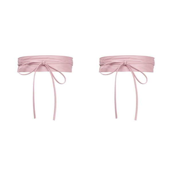 1/2/3/5 Dam Charm Midjeband Bred underbyst Cosplay Strechy rosett Pink Type C 2Set