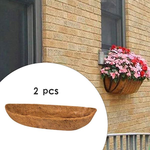 COCO LINER Balkong Flower Box Veranda Däck Stängsel Byte Brown 48 Inch