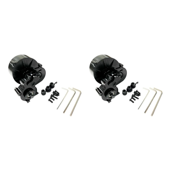 1/2/3/5 Metal Transmission Växellåda Motorväxel För 1/10 Axial Black 2Set