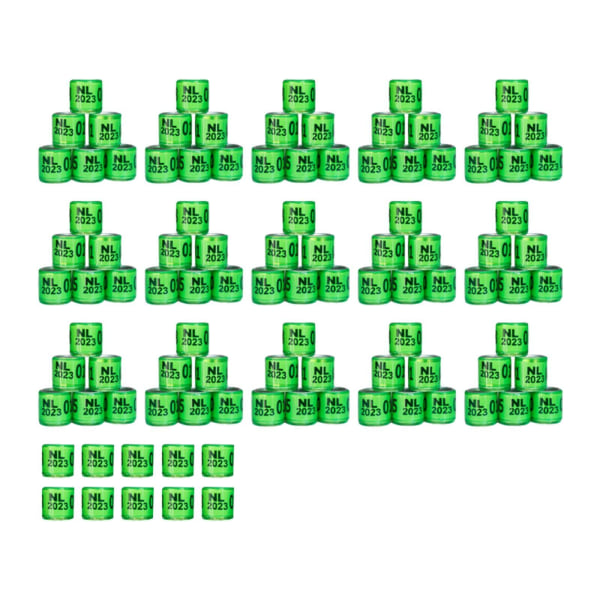 1/2/3/5 100st 8mm 2023 För duvring för de flesta vuxna fåglar Grass Green Netherlands 100 pcs 5PCS