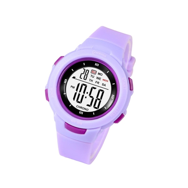 1/2/3/5 Digital watch för barn utomhus elektroniskt armbandsur Purple 1 Pc