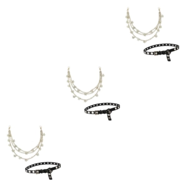 1/2/3 punk midjebälte kedja justerbar för kvinnor män flicka pojke Chain and Belt 155g 3Set