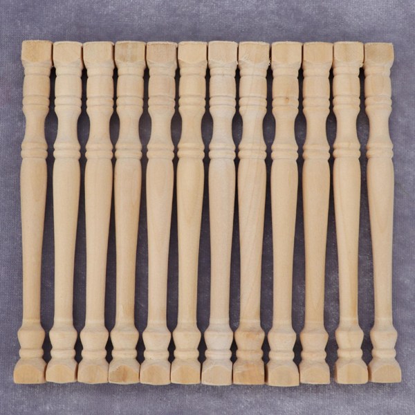 1/3/5 4x 1/12 skala balustradestolpe Handgjord för DIY-tillverkning 1Set