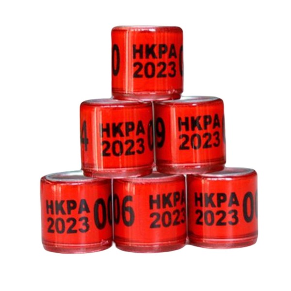 1/2/3/5 100st 8mm 2023 För duvring för de flesta vuxna fåglar Red Hong Kong 100 pcs 1 Pc