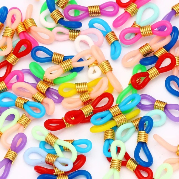 1/2/3/5 50 st Glasögon Glasögon Kedjeremshållare Loop Ends Type C 50 Pcs 1Set