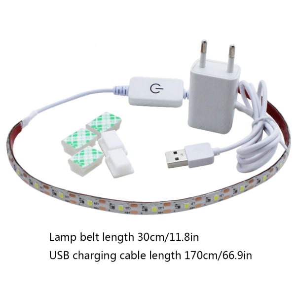 LED-sömnadsljusremsa Touch Dimmer USB power för sömnad