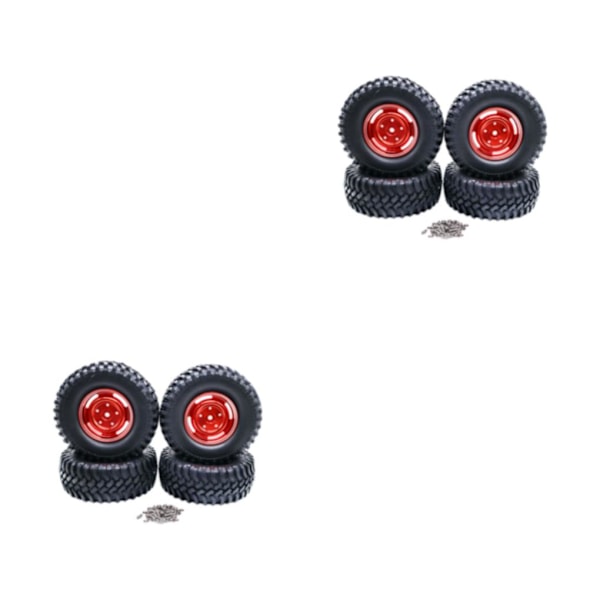 1/2/3/5 4-håls 100MM simuleringsdäck för ECX 1/12 Rc RGT136100 red 2Set