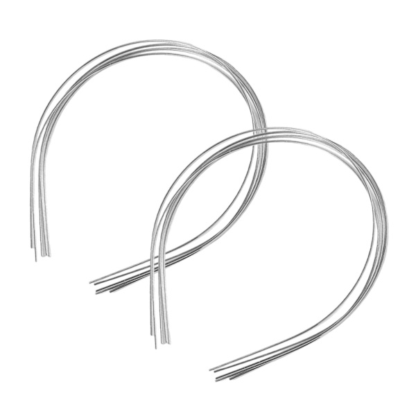 1/2/3/5 10 st Metalltunntrådshuvudband Smidigt för DIY Craft Silver 1.5mm 1Set