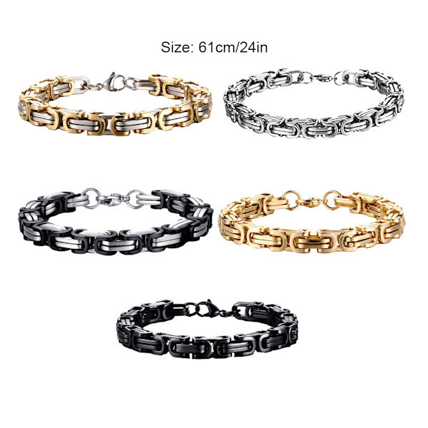 Metall elegant och unik kedja Halsband Showcase personlighet All black