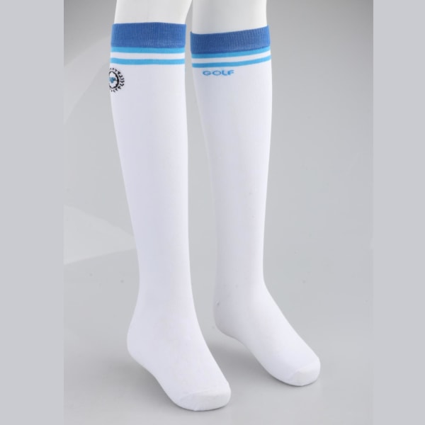 1/2/3/5 Women's För Golfstrumpor Oversockor Lår High Stripes Blue 46-55cm 1Set